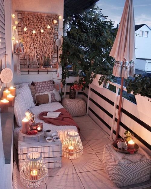 44 nejlépe vyzdobených malých venkovních balkonů na Pinterestu