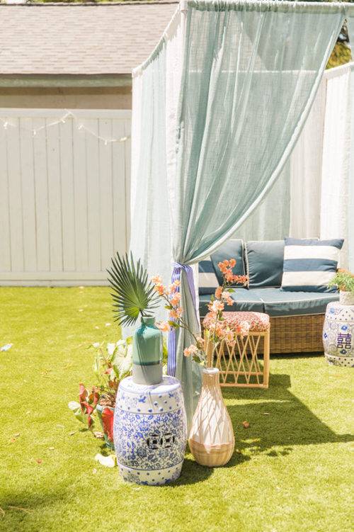 6 DIY Cabana Lounge Ideje za vrt, teraso in dvorišče
