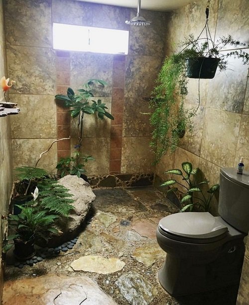 30 ideias de casas de banho na selva