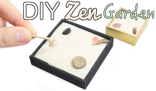 စားပွဲအတွက် DIY Mini Zen Garden အိုင်ဒီယာ 13 ခု